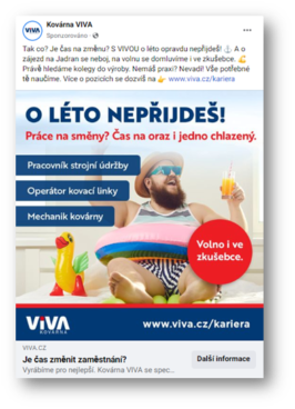 ukázka náborové kampaně VIVA